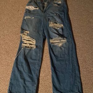 Lane201 high rise ripped mom jeans